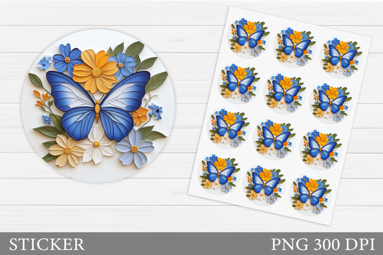 Blue Butterfly Clipart Image 23