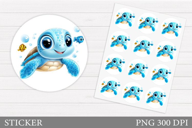 Cute Turtle Clipart Image 24