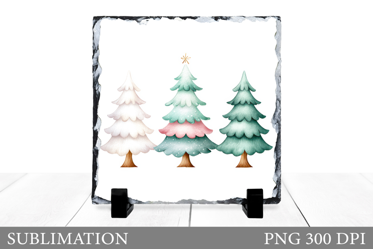 Christmas Tree Slate Design. Christmas Tree Sublimation