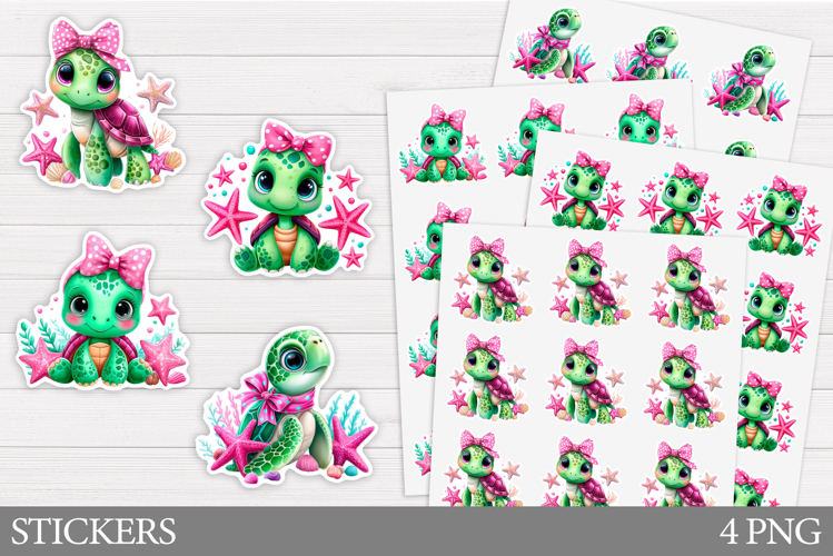 Cute Turtle Clipart Image 12