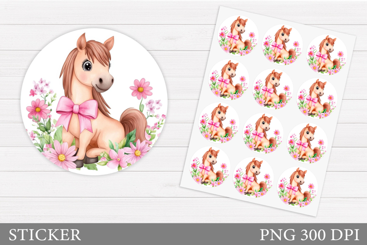 Cute Horse Clipart Image 24