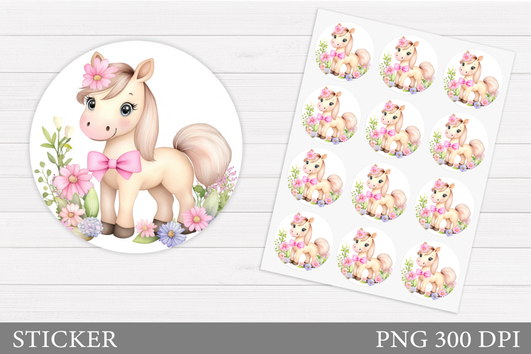 Cute Horse Clipart Image 23