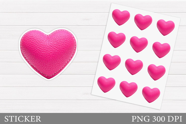 Heart Stickers Design. Valentines Sticker Printable