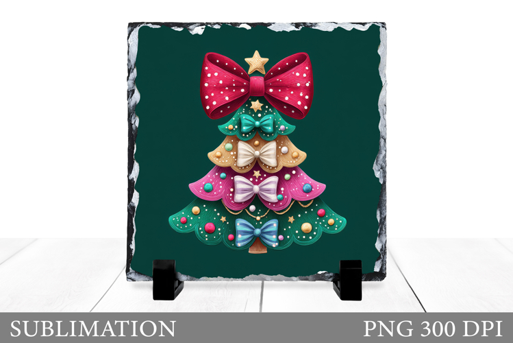 Christmas Tree Slate Design. Christmas Tree Sublimation