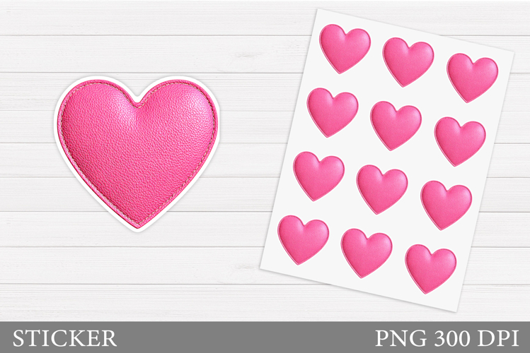 Heart Stickers Design. Valentines Sticker Printable