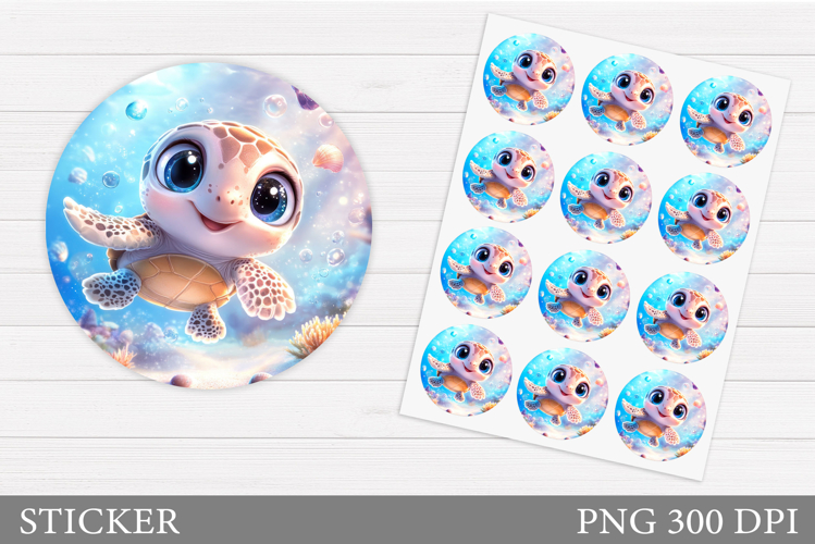 Cute Turtle Clipart Image 24