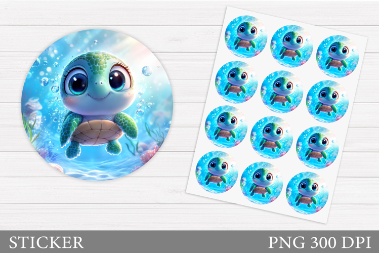 Cute Turtle Clipart Image 22