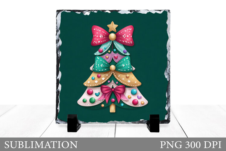 Christmas Tree Slate Design. Christmas Tree Sublimation example image 1