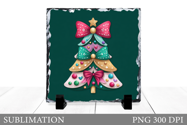 Christmas Tree Slate Design. Christmas Tree Sublimation