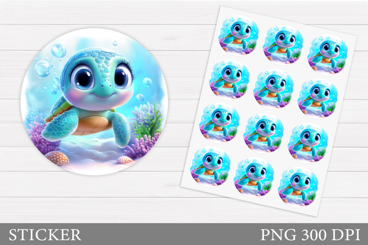 Cute Turtle Clipart Image 23