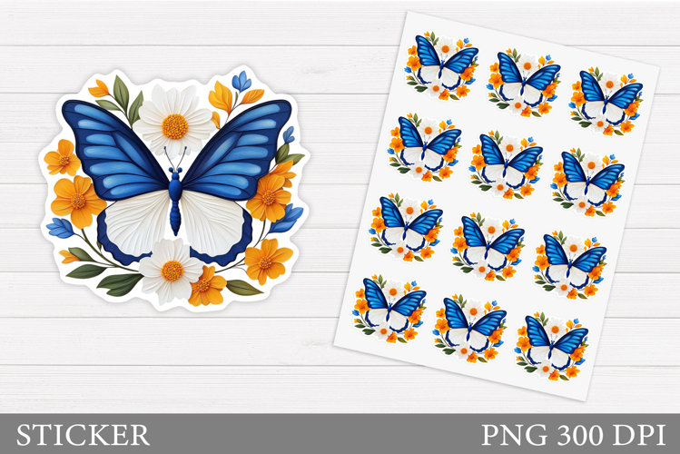 Blue Butterfly Clipart Image 11