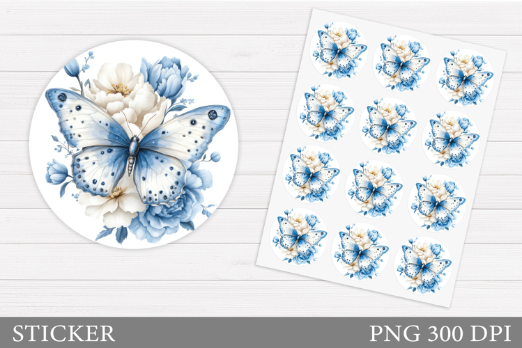 Blue Butterfly Clipart Image 24