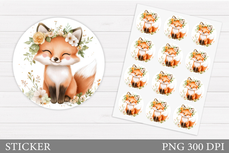 Cute Fox Clipart Image 4