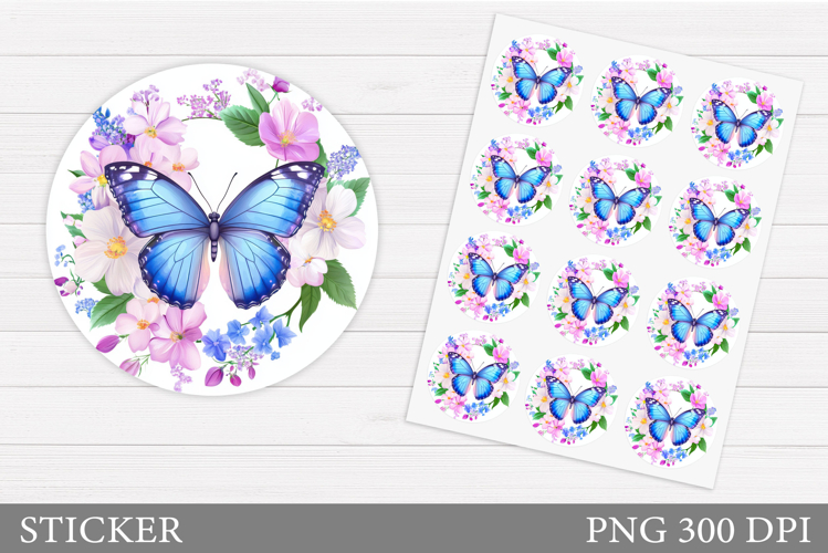 Blue Butterfly Clipart Image 2