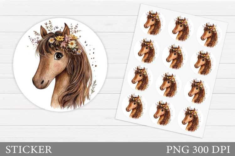 Cute Horse Clipart Image 16