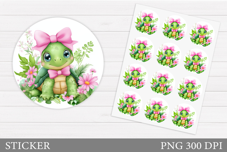 Cute Turtle Clipart Image 23