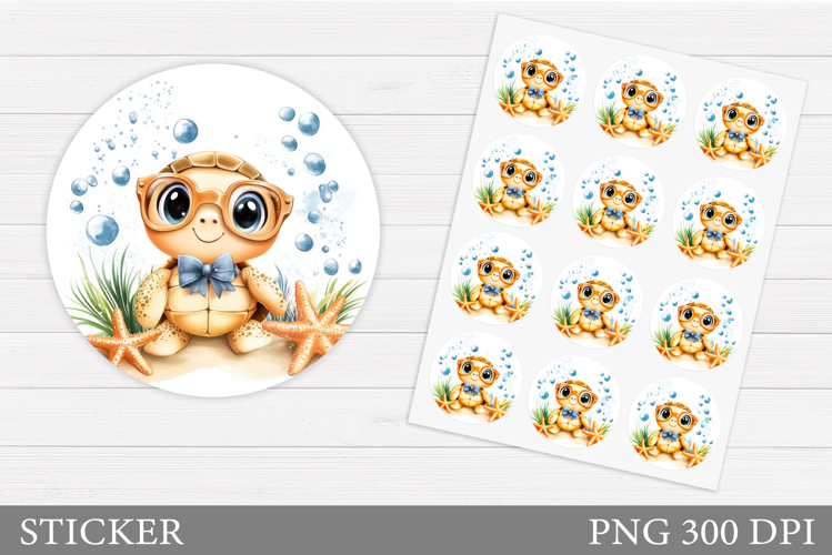 Cute Turtle Clipart Image 20