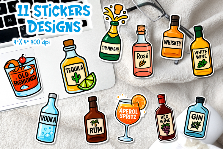 Alcohol Bottle Clipart Image 18
