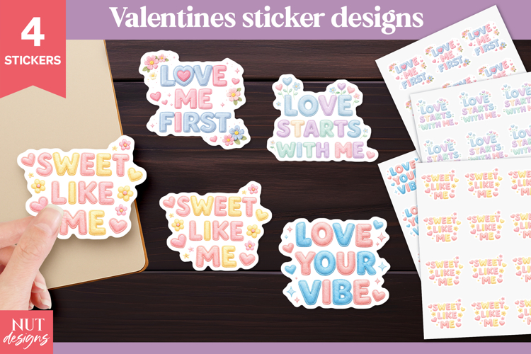 Valentine Self-Love Sticker Mental Health Self-love