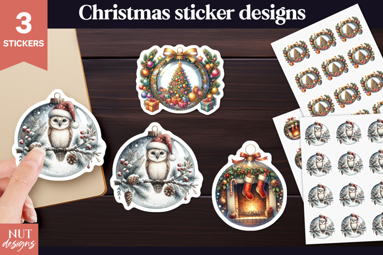 Christmas stickers png Christmas Ornament Sticker