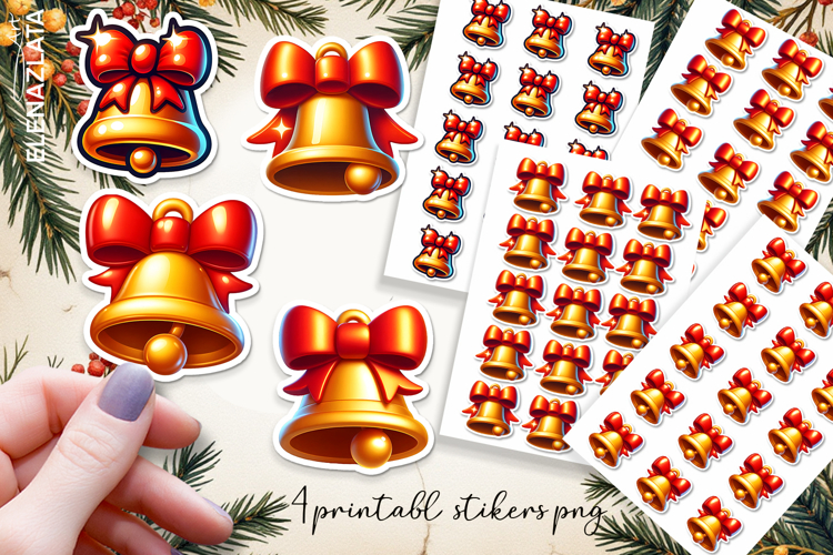 Cute christmas 3d Stickers | Christmas Stickers