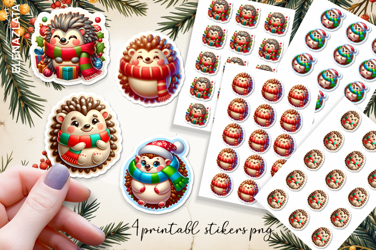Cute christmas 3d Stickers | Christmas Stickers