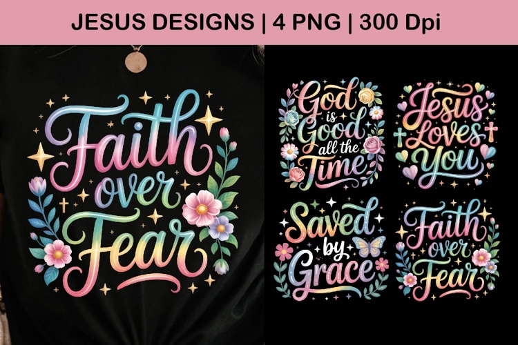 Christian Quotes Sublimation Designs PNG