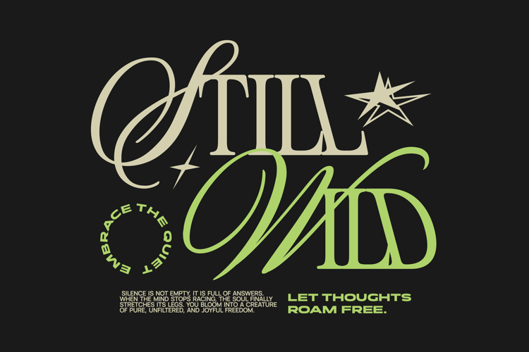 Still Wild Typography Lettering Quotes T-shirt Design