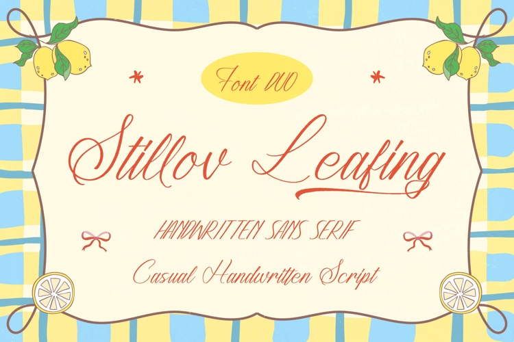 Stillov Leafing - Casual Handwritten Script