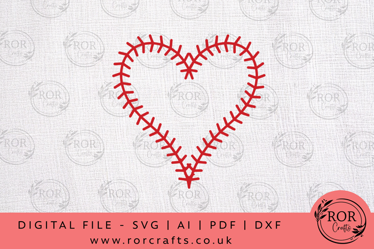 Heart Softball Svg Image 2