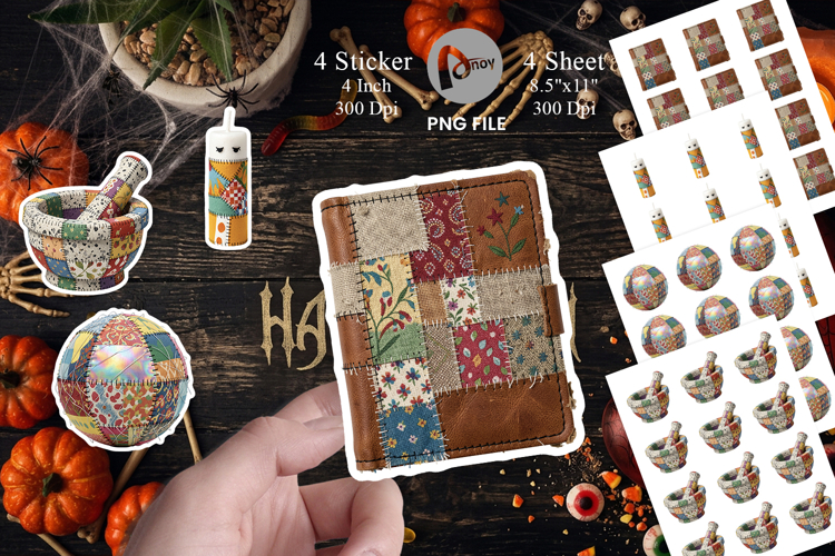 Stitched Witchcraft Craft Sticker