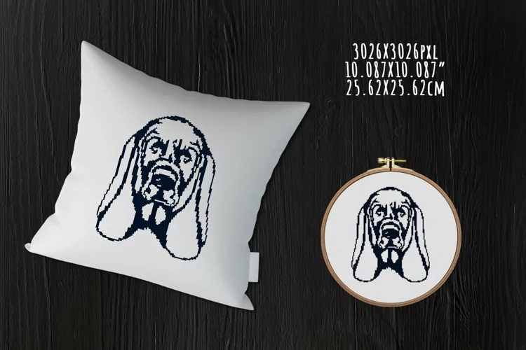 Cross Stitch Pattern Basset Dog