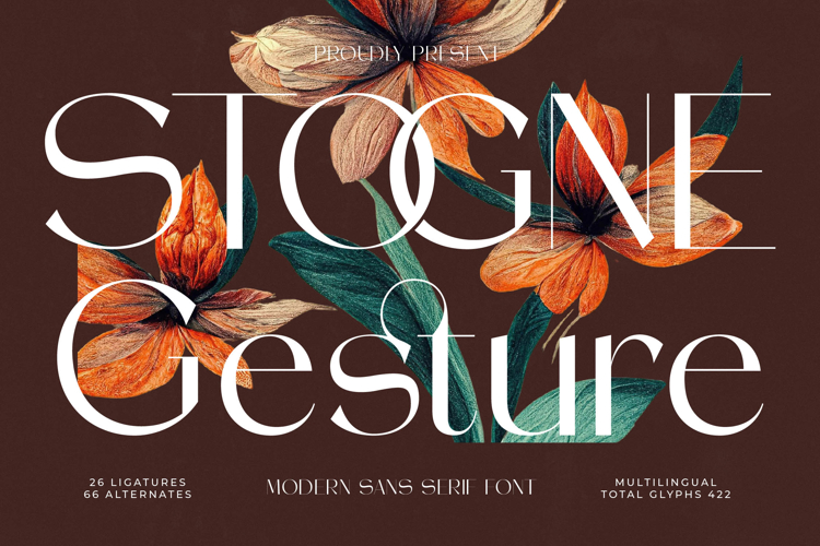 Stogne Gesture - Modern Sans Serif Font
