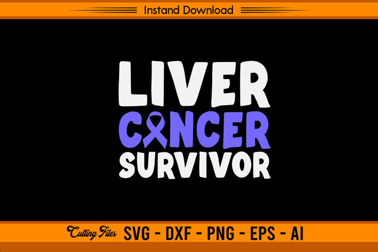 Liver Cancer Survivor Awareness SVG Design