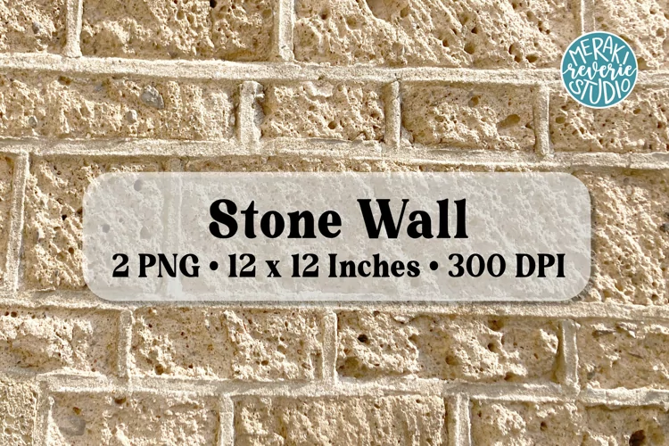 Sand Colored Stone Wall|2 PNG Backgrounds
