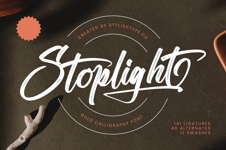 Stoplight - Bold Calligraphy Font