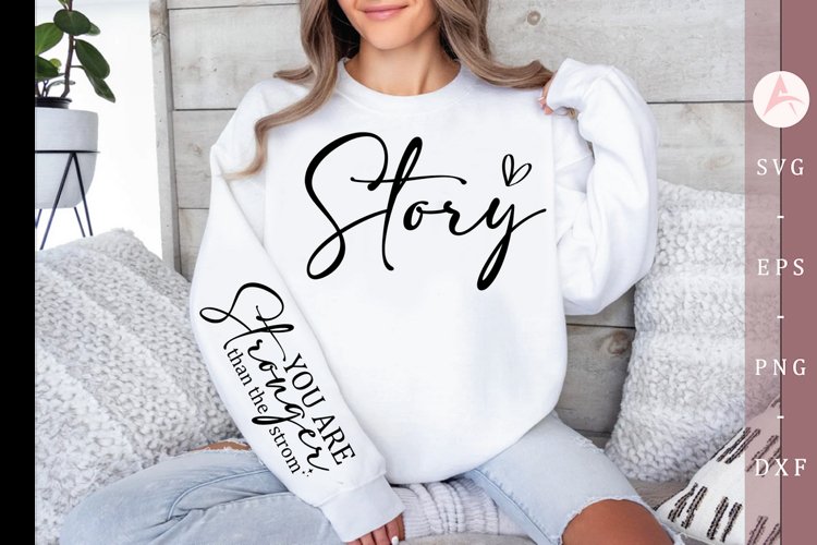 Story Sleeve SVG, Story-themed SVG