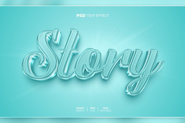 Story 3D editable text effect example image 1