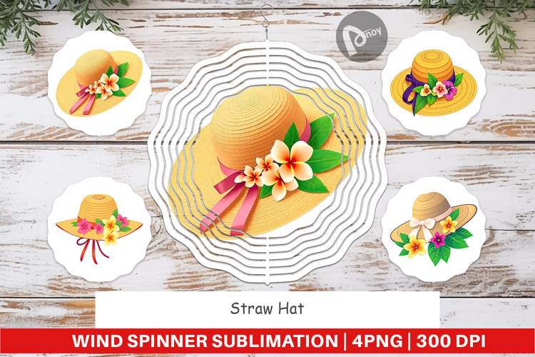 Wind Spinner Straw Hat