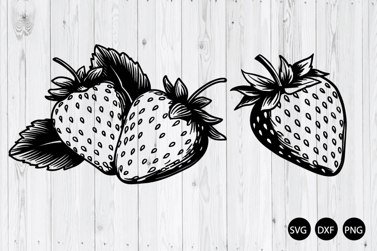 Strawberries SVG, Strawberry SVG, Fruit SVG