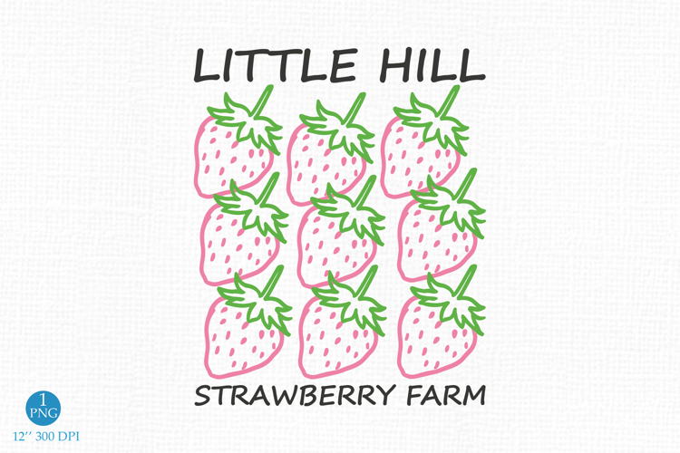 Strawberry Farm PNG, Summer Fruit Design example image 1