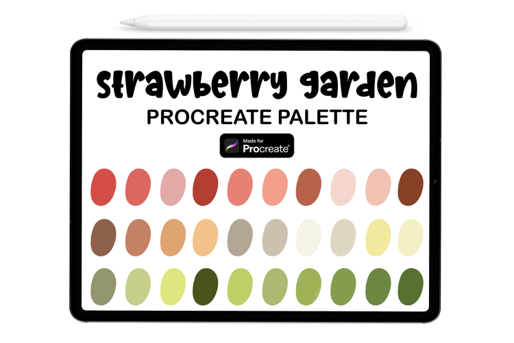 Strawberry Garden Procreate Color Palette