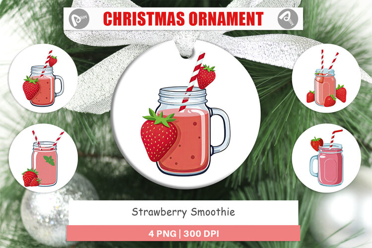 Ornament Strawberry Smoothie example image 1