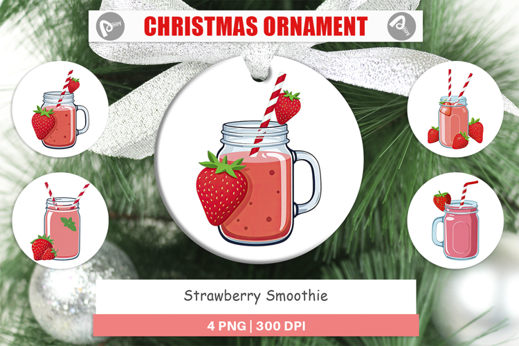 Ornament Strawberry Smoothie
