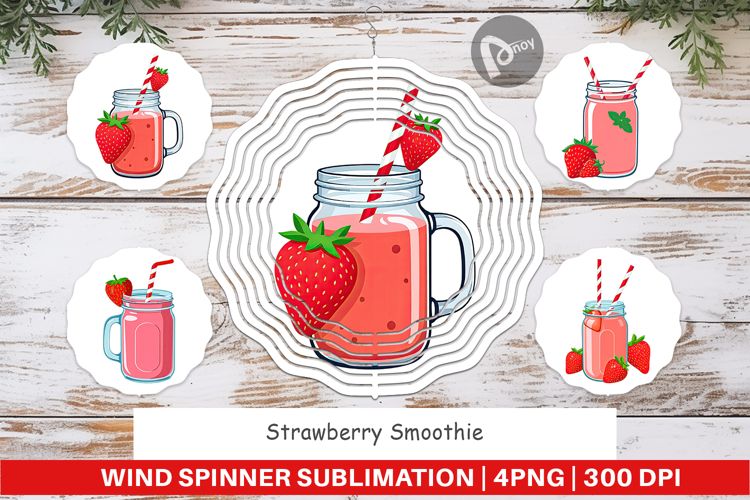 Wind Spinner Strawberry Smoothie