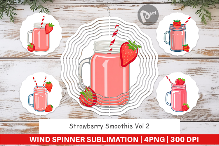 Wind Spinner Strawberry Smoothie