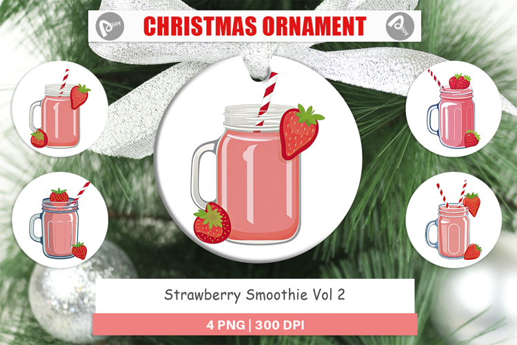 Ornament Strawberry Smoothie