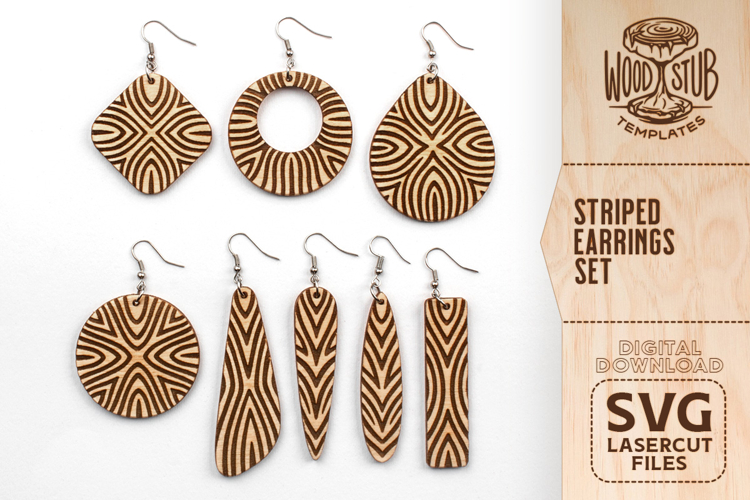 Abstract Earrings SVG, Geometric Earrings SVG, Earrings svg
