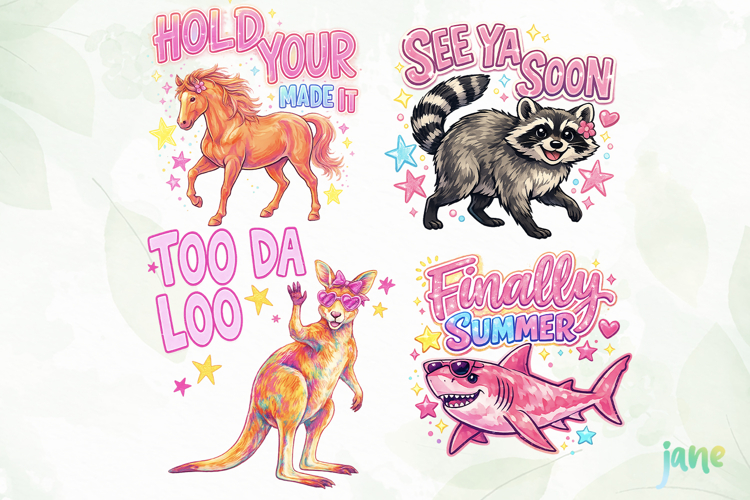 Striped Summer Animal Png