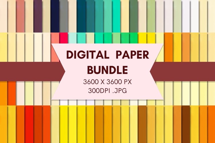 Striped Vintage Digital Papers Bundle - 100 Backgrounds
